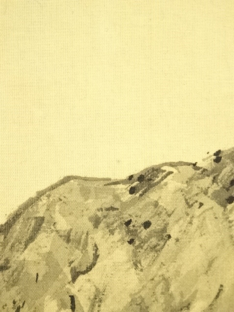 道具 ] - 道具 大津日楠筆 水墨山水 肉筆絹本掛軸 | ネットショップ圭